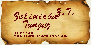 Želimirka Tunguz vizit kartica